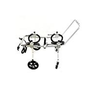 Lightweight Adjustable 4-Wheel Dog Wheelchair for Disabled Pets - Support for Handicapped Dogs & Cats with Rear Leg Mobility Issues Comfortable Easy to Use Pet Mobility Aid