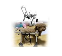 Lightweight Adjustable 4Wheel Dog & Cat Wheelchair Mobility Aid for Paralysis & Back Leg Support Pet Cart for Enhanced Mobility & Comfort