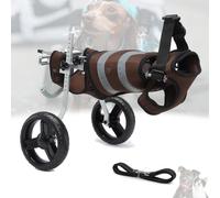 Lightweight Adjustable Dog Wheelchair for Back Legs - 2-Wheel Pet Mobility Cart for Small/Medium Dogs Supports Walking & Hip Stability Perfect for Canine Rehabilitation (Grey C)