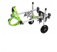 Lightweight Adjustable Dog Wheelchair for Disabled Pets - Back Leg Mobility Aid with Wheels Leg Brace & Hip Support for Small Dogs (L - Widen)
