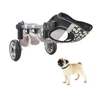 Lightweight Adjustable Dog Wheelchair for Hind Legs Space Aluminum Anti Slip Wheels for Did or Injured Pets Supports Healing Size L