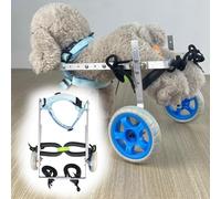 Lightweight Adjustable Dog Wheelchair with Rear Leg Support Pet li Cart for Injured Dogs and Cats Rehab Aid for Did Pets(Size M)