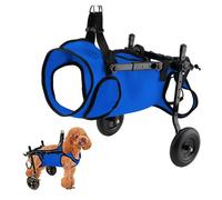 Lightweight Adjustable Pet Wheelchair for Small Dogs - Dog Cart for Hind Legs Ideal for Mobility Support & Comfort in Small Pets Easy to Use and Durable