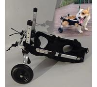 Lightweight Adjustable Pet Wheelchair Mobility Aid for Small & Medium Dogs like Corgis & French Bulldogs Disabled/Injured Cat Wheelchair (Size M)