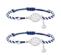 Lightweight Adjustable Tennis Wrist Strap Vibrant Blue Woven Rope Perfect for Sports and Everyday Use Multipurpose Wrist Chain