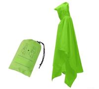 Lightweight adult rain raincoat with hood and three in one design, waterproof and windproof, suitable for outdoor environments like mountaineering and camping (fruit green)