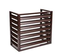 Lightweight air conditioner outdoor unit protective cover, Durable Waterproof AC Unit Protector, for Outside, Fencing To Hide Air Conditioner, 110×60×80cm 2-3P Coffee-colored 1