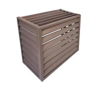 Lightweight air conditioner outdoor unit protective cover, Durable Waterproof AC Unit Protector, for Outside, Fencing To Hide Air Conditioner, 110×60×80cm 2-3P Coffee-colored 2