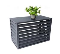 Lightweight air conditioner outdoor unit protective cover, Durable Waterproof AC Unit Protector, for Outside, Fencing To Hide Air Conditioner, 120×70×150cm 5P Gray 3