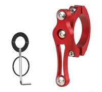 Lightweight Alloy Bicycle Drink Holder Clamp Black | resistant alloy, easy install, fits most cages, compact 56x78mm size, road bike ready(Red)
