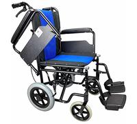 Lightweight Aluminium Folding Wheelchair with Lift up arms and Attendant Brake Transport Wheelchairs Free to Be Mobility Equipment