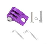 Lightweight Aluminium Headlight Holder for Brompton Bikes Mounts Securely Between Handlebar and Stem Preserves Full Folding Function (Purple)