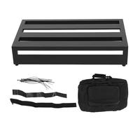 Lightweight Aluminum Alloy Guitar Pedal Board, Portable Track Fixation Non Slip Electric Guitar Effect Pedalboard with Storage Bag for Various Power Supplies