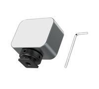 Lightweight Aluminum Alloy LED Fill Light with Cold Shoe Mount 1 / 4inch Hole Ideal for Content Creation Streaming Video Smartphone Photography Light