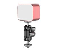 Lightweight Aluminum Alloy LED Fill Light with Cold Shoe Mount 1 / 4inch Hole Ideal for Content Creation Streaming Video Aluminum Camera Light
