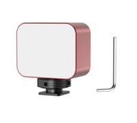 Lightweight Aluminum Alloy LED Fill Light with Cold Shoe Mount 1 / 4inch Hole Ideal for Content Creation Streaming Video Aluminum Camera Light