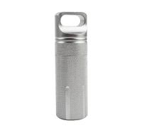 Lightweight Aluminum Alloy Pill Organizer Pocket Pill Box Waterproof Container Medicine Keychain Outdoor Medication Storage Box