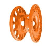 Lightweight Aluminum Alloy Scuba Diving Finger Reel Guide Line Spool Orange