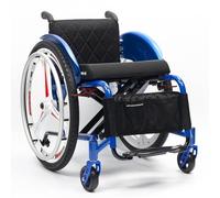 Lightweight Aluminum Alloy Wheelchair,Sports,Self-propelled Portable Manual Wheel Chair,Folding Transport,with Handbrakes and Quick Release Rear Wheels