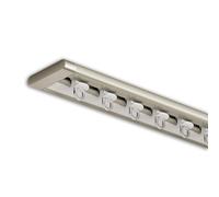 Lightweight Aluminum Curtain Track, Heavy Duty RV Shower Rail with Hangers & Clips, 3.7M/12.1FT, Champagne Gold - Ideal for Outdoor & Indoor Use