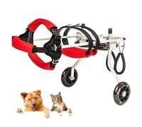 Lightweight Aluminum Dog Wheelchair for Small Dogs Rear Leg Support Ct for Arthritis Paralysis Injuries & Did Pets (Mum)