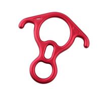 Lightweight Aluminum Figures 8 Descender for Rock Climbing & Rappelling Smooth Design Aluminum Alloy Eight Rock Rappelling Device Multi Purpose Lightweight Equipment Mountain Gear Finish Outdoor Tool