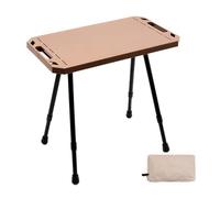 Lightweight Aluminum Folding Camping Table - Portable Compact Desk for Fishing, BBQ, Cooking & Outdoor Activities - Easy-to-Transport Foldable Picnic Table for Camping & Tailgating
