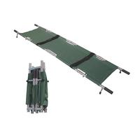 Lightweight Aluminum Folding Stretcher Foldable Rescue Stretcher Waterproof Oxford Leather Surface with Non-Slip Support Stand Suitable for Sports Venues Hospitals