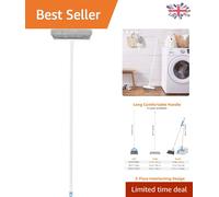 Amazon Basics Angled Push Broom, Blue&White