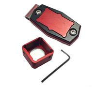 Lightweight Aluminum Magnetic Billiard Chalk Holder, Easy to carry Design with Belt Clip for Snooker Enthusiasts (Red Black)
