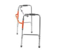 Lightweight Aluminum Mobility Aid, Foldable Geriatric Walker,Walking e - Height Adjustable - Four-Legged Cane Armrest for Elderly Adult Bariatric Handicap Decoration