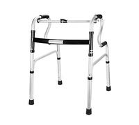Lightweight Aluminum Mobility Aid,Foldable Geriatric Walker with Carry Bag,Walking e - Height Adjustable - Four-Legged Cane Armrest for Elderly Adult Bariatric Handicap D