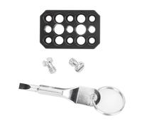 Lightweight Aluminum Mounting Panel 1/4 3/8 Inch Screw Ports For Studio Gear & Travel Setup Multipurpose Aluminum Alloy Mounting Base