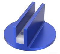 Lightweight Aluminum Pinch Weld Adapter Jack Pad with Magnetic Stability and Non Marring Nylon Liner (Blue)