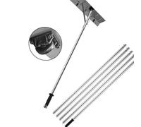 Lightweight Aluminum Roof Snow Tool with Smooth Rolling Wheels and Ergonomic Grip for Easy Single or Two Story Homes Lightweight Aluminum Roof Snow Tool with Smooth Rolling