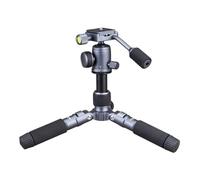 Lightweight Aluminum Small Tripod 5 Sections For DSLR And Video Cameras 20Inch Tabletop With 360 Horizontal Rotation