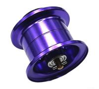 Lightweight Aluminum Spool for Daiwa Alphas SV TW 21 22, 7.7g Baitcasting Reel Replacement Part, 7075 Alloy Construction for Bass Fishing(natural rmaterial black purple)