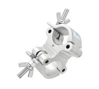Lightweight Aluminum Stage Light Pipe Clamp Single/Double Rings for Easy Setup Secure Connection Heave Duty Coupler Light Hook Fastner Hardware Accessory
