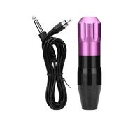 Lightweight Aluminum Tattoo Pen Machine with RCA Interface - Adjustable Stroke Length, Compatible with Cartridge Needles - Ideal for Shader and Liner,Purple
