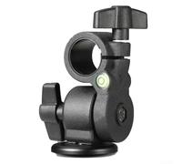 Lightweight Aluminum Tripod Ball Head Adapter for 25mm Center Shafts with 14 Screw Port for Multi Angle Shots