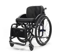Lightweight Aluminum Wheelchair for Adults, Folding Design with Handbrakes, Self-Propelled, Quick Release Rear Wheels, Comfortable Seating