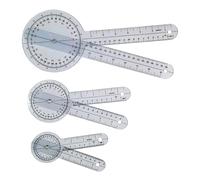 Lightweight and ABS Clear Ruler Protractor with Easy Read Scale for Medicinal Professional in Rehabilitation Centers Multifunctional Medicinal Tool for Assessment in Rehabilitation Centers Using ABS