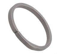 Lightweight and Alloy Key Ring Keychains with Buckle Pendant for Car Keys Featuring Superior Material Strength and Acid Resistance (Gray 33mm)