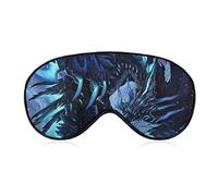 Lightweight and Comfortable Cool Dragon Black Drak Night Art Sleep Eye Mask for Kids Girls Teens Women, 3D Eye Cover with Elastic Strap Lunch Break Traveling Sleeping Eye Mask Cover