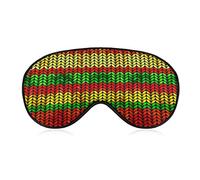 Lightweight and Comfortable Eye Mask Blindfold Eyeshade for Boys Girls, Rasta Rastafarian Stripes Art Sleeping Mask for Naps Travel Work, Machine Washable BlockLight