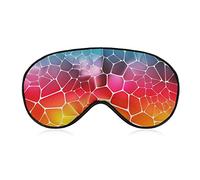 Lightweight and Comfortable Eye Mask Eyeshade for Men Women Kids, Abstract Mosaic Pattern Sleeping Mask for Sleep Shift Work Yoga, Machine Washable Relieve Eye Stress