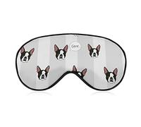 Lightweight and Comfortable Funny Winer Dog Head Pattern Sleeping Eye Mask for Girls Women Kids, Eyeshade with Adjustable Strap Sleeping Eye Mask Plane Eye Cover for Travel