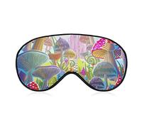 Lightweight and Comfortable Magical Colorful Mushroom Art Sleep Eye Mask for Sleeping Trip Meditation, Eyeshade for Boys Girls, Relieve Eye Stress