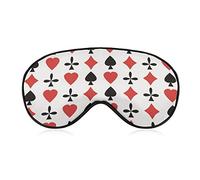 Lightweight and Comfortable Playing Poker Card Art Eye Mask for Naps Travel Work, Eyeshade for Boys Girls, BlockLight