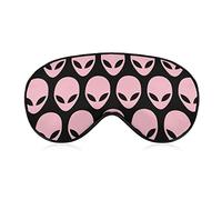 Lightweight and Comfortable Rose Pink Alien Art Sleep Eye Mask for Sleeping Trip Meditation, Eyeshade for Boys Girls, Relieve Eye Stress